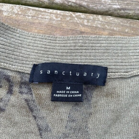 Sanctuary camo long cardigan size M - Picture 5 of 6
